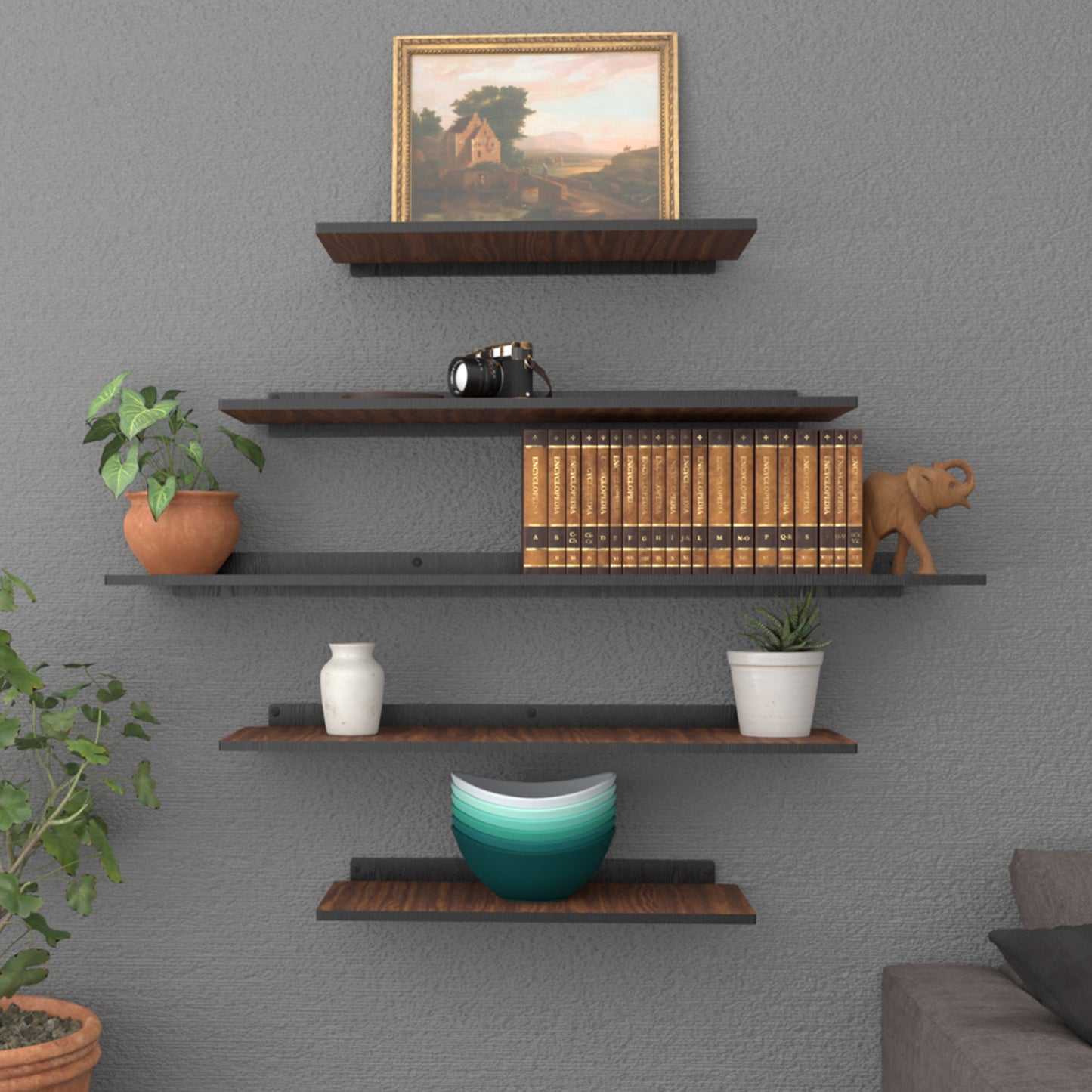 Floating Display Shelves (set of 5)