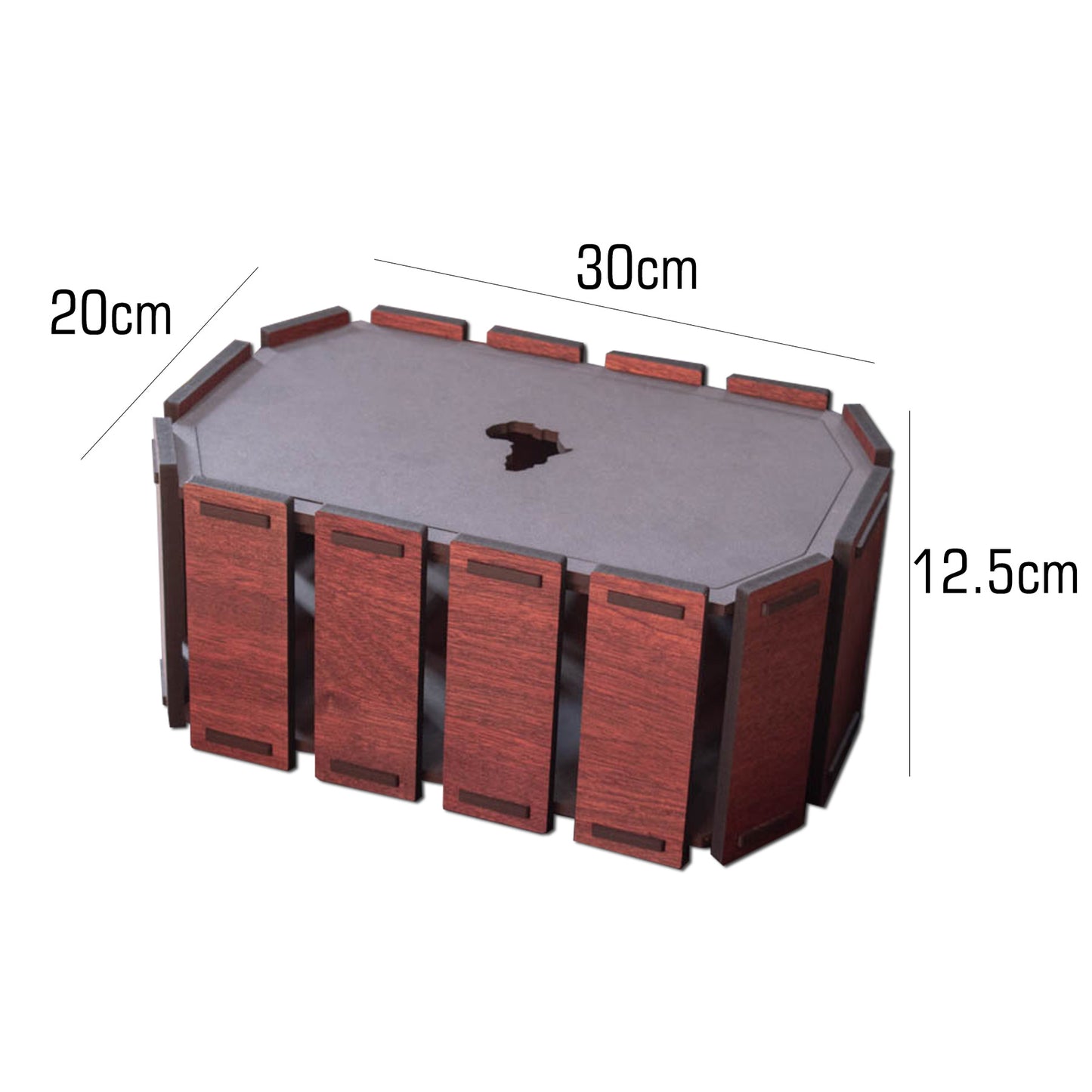 Slatted Wood Storage Boxes (Set of 3)