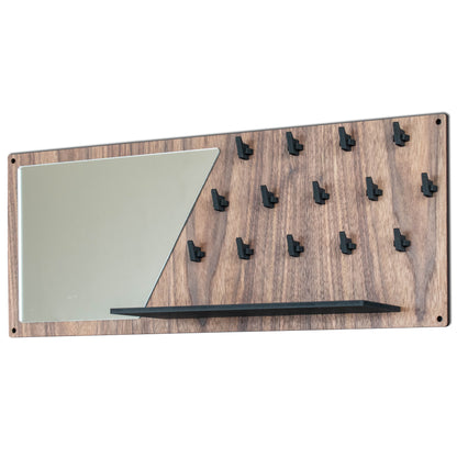 Wall Mirror Keyholder and Shelf