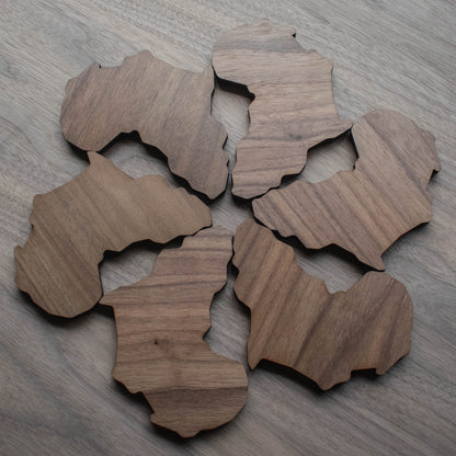 African Coasters (set of 6)