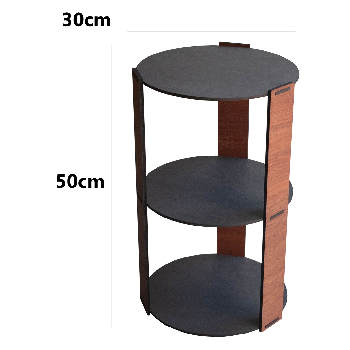 Three-tier Side Table (with 2 Africa Coasters)