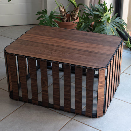 Slatted Square Coffee Table