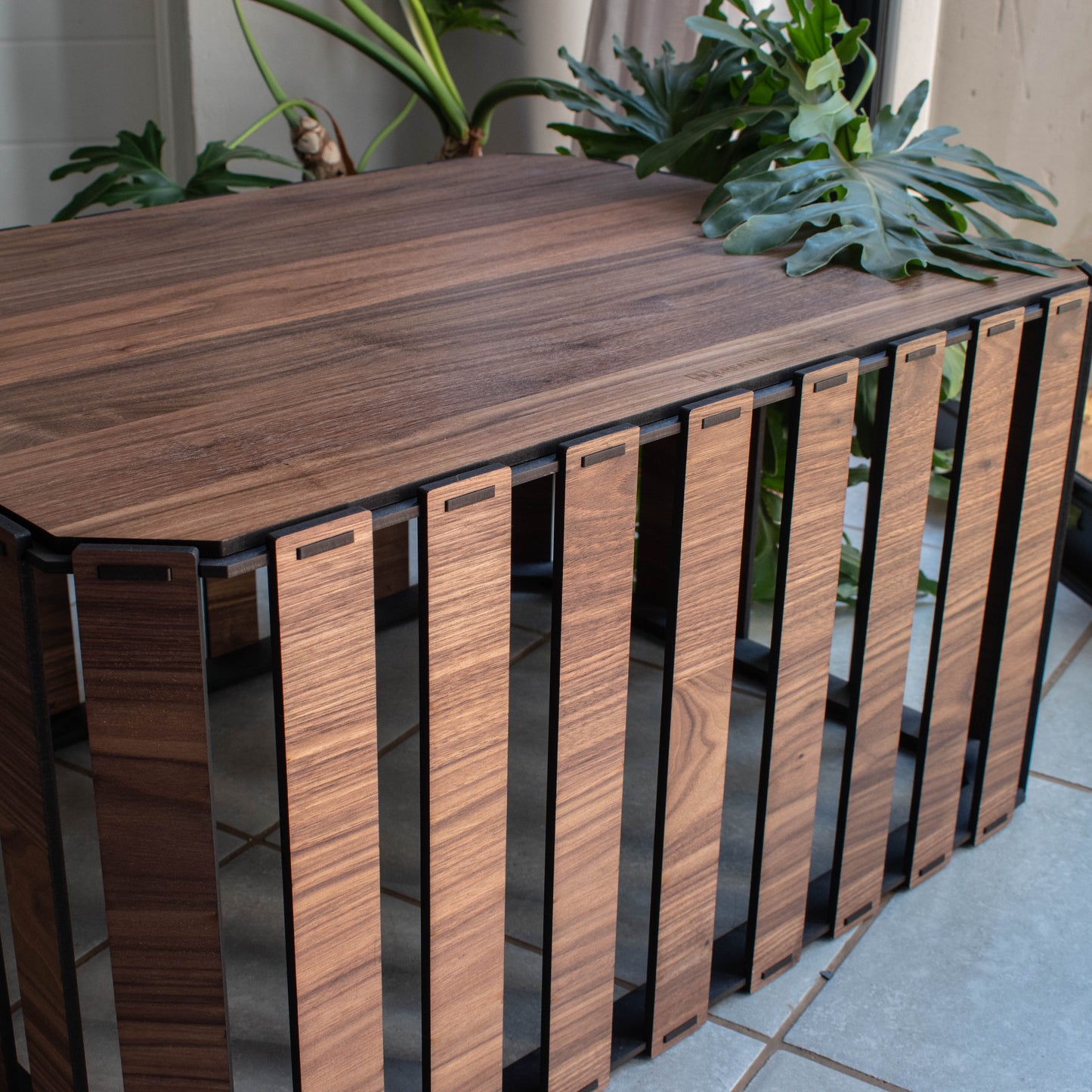 Slatted Square Coffee Table
